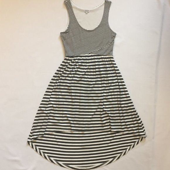 Kismet High-Low/Mullet Striped Sleeveless Dress XS - Picture 1 of 13